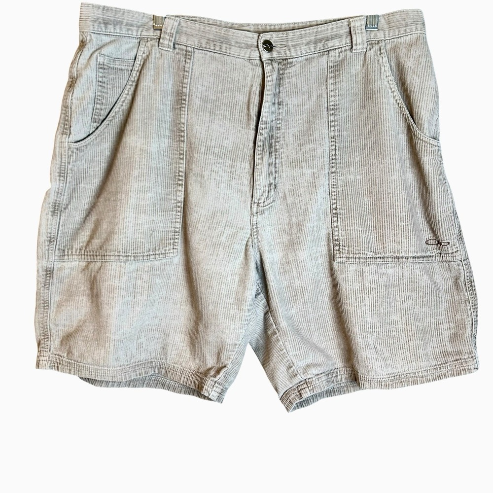Vintage Ocean Pacific OP Shorts Mens Size 36 Brown Corduroy Pocket Skate Surf